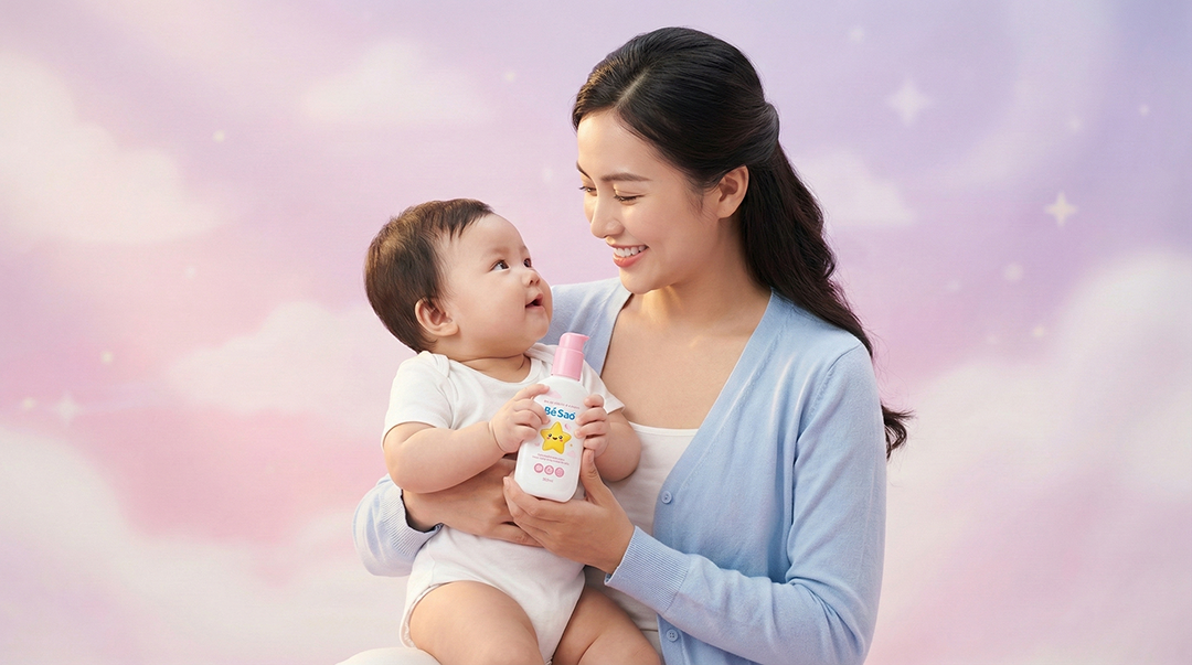 Sử dụng kem dưỡng ẩm cho bé giúp hạn chế tình trạng khô ráp, bong tróc, nứt nẻ